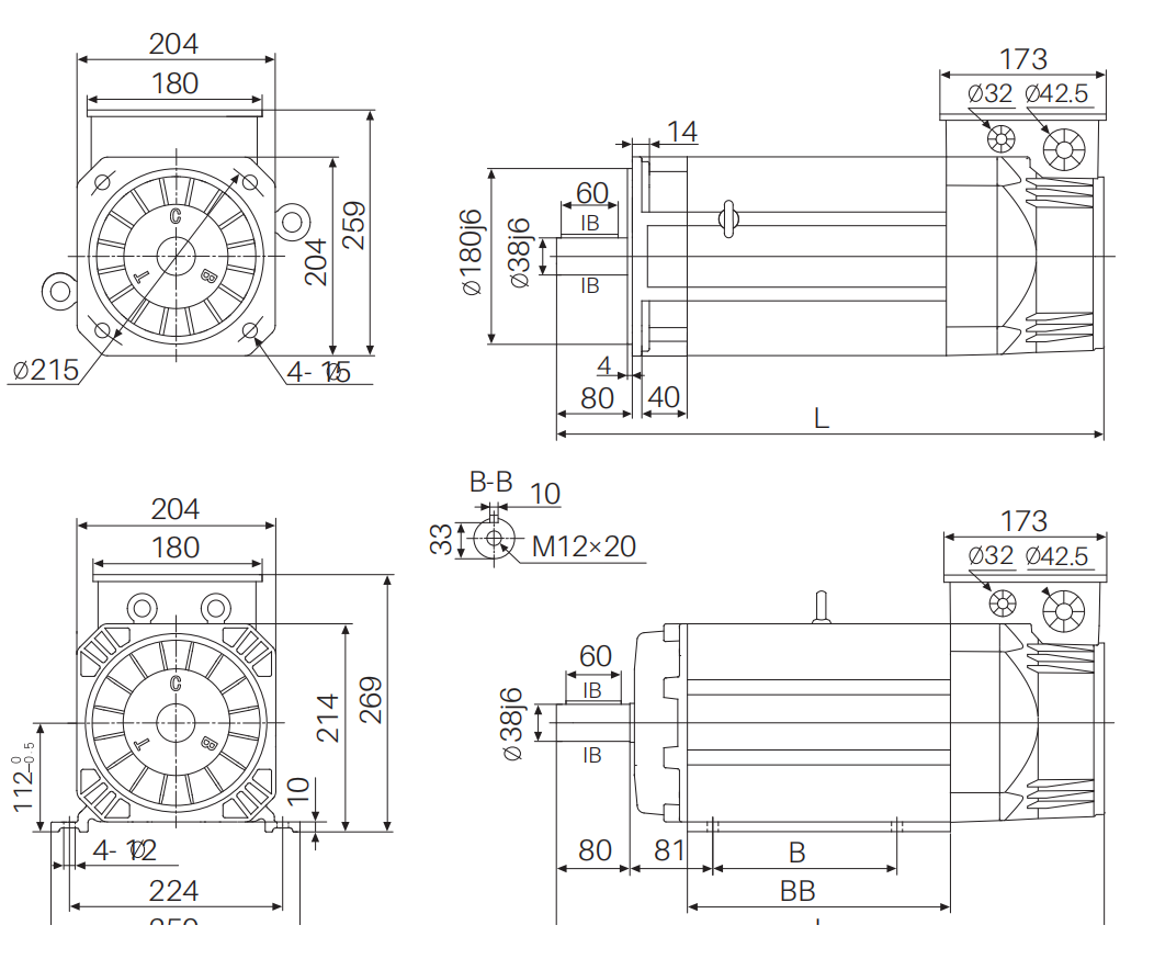 S18 Permanent magnet synchronous servo motor